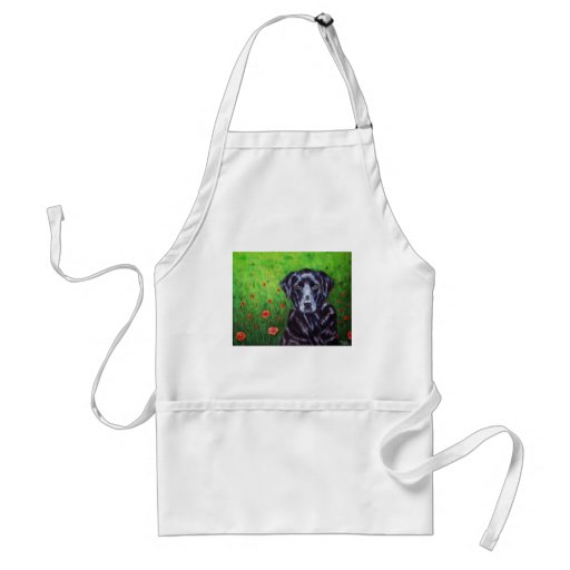 Labrador Retriever Dog Art - Poppy Aprons