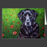 Labrador Retriever Dog Art - Poppy Greeting Card