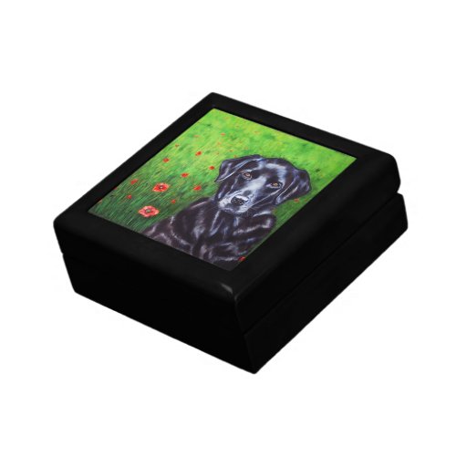 Labrador Retriever Dog Art - Poppy Keepsake Boxes