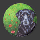 Labrador Retriever Dog Art - Poppy Magnet