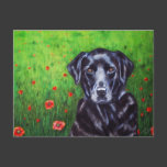 Labrador Retriever Dog Art - Poppy Post Card