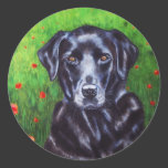 Labrador Retriever Dog Art - Poppy Sticker