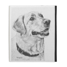 Labrador Retriever Drawing iPad Folio Cases