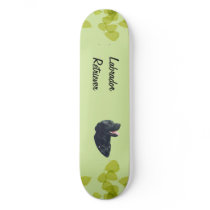 Labrador Retriever ~ Green Leaves Design Skate Board Deck