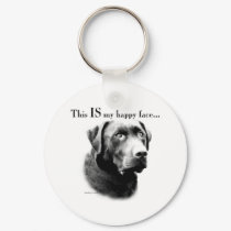 Labrador Retriever Happy Face keychains
