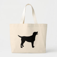Labrador Retriever (in black) Canvas Bags