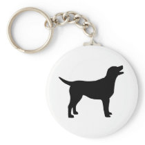 Labrador Retriever (in black) Key Chain
