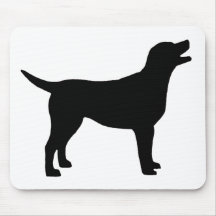 Labrador Retriever (in black) Mouse Mats
