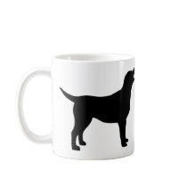 Labrador Retriever (in black) Coffee Mug