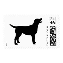 Labrador Retriever (in black) Postage Stamps
