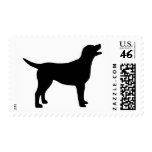 Labrador Retriever (in black) postage