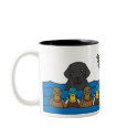 Labrador Retriever in the Ducks mugs