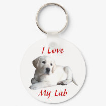 Labrador Retriever Love Keychain by normagolden Labrador Retriever Love Keychain