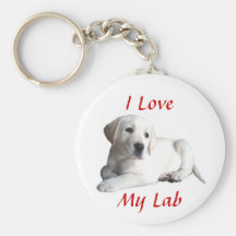 Labrador Retriever Love Keychain