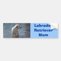 Labrador Retriever Mom Bumper Sticker