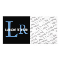 Labrador Retriever Monogram Photo Cards