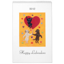 Labrador Retriever Paintings 2012 Calendar C