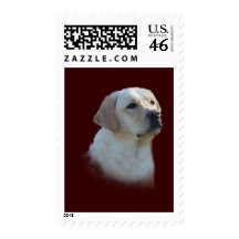 Labrador Retriever Postage Stamp