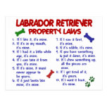 LABRADOR RETRIEVER Property Laws Post Cards