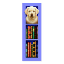 Labrador Retriever Puppy Blue Bookmark Business Card