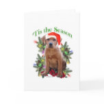 Labrador Retriever Puppy 'Tis the Season  Greeting Card