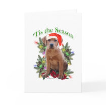 Labrador Retriever Puppy 'Tis the Season cards by GreyWolfCreation Labrador Retriever Puppy 'Tis the Season cards