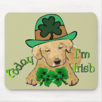 Labrador Retriever St. Patricks Day mousepads