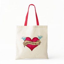 Labrador Retriever Tattoo Heart bags