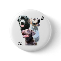 Labrador Retriever Trio - Button