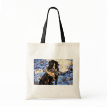 Labrador Retriever with Drake Mallard Canvas Bags