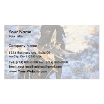Labrador Retriever with Drake Mallard business cards
