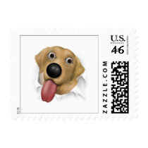 Labrador Retriever (Yellow) Bustin... - Customized postage