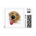 Labrador Retriever (Yellow) Bustin... - Customized stamp
