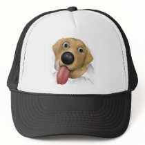 Labrador Retriever (Yellow) Busting Out Trucker Hat