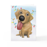 Labrador Retriever (yellow) Christmas Greeting Cards