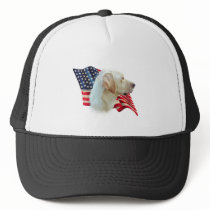 Labrador Retriever (yellow) Flag hats