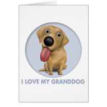 Labrador Retriever (Yellow) Granddog Greeting Cards