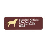 Labrador Retriever (Yellow) Custom Return Address Labels
