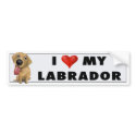 Labrador Retriever (Yellow) Love Sticker bumper stickers
