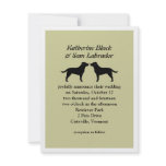 Labrador Retrievers Wedding Invitation