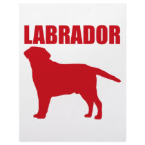 Labrador Silhouette Red Design! letterhead