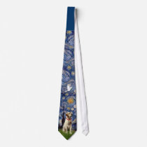 Labrador (Yellow) in Starry Night ties