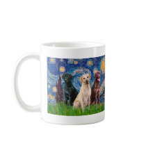 Labradors (3) - Starry Night Mug