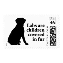 Labradors Are Fur Children Postage Stamps