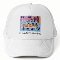 Labradors Bakery hats by HappyLabradors Labradors Bakery hats