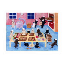 Labradors Bakery Post Cards