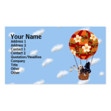 Labradors & Hot Air Balloon Painting Business Cards