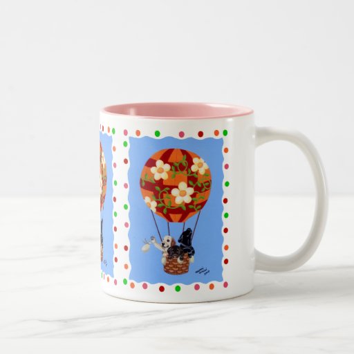 Labradors & Hot Air Balloon Painting Mugs