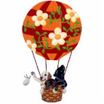 Labradors & Hot Air Balloon Painting Acrylic Cut Outs