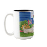 Labradors in the Garden Painting mugs
